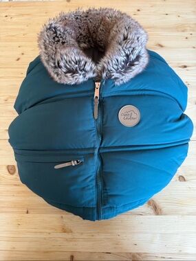 Teal Puffer carseat cover